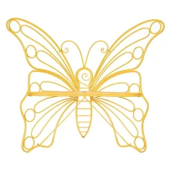 Online Kirklands Home Metal Butterfly Garden Chair Yellow