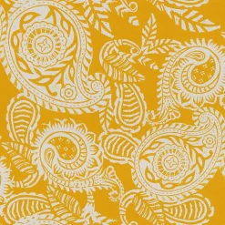 Hot Kirklands Home Yellow Paisley Outdoor Seat Cushions, Set of 2