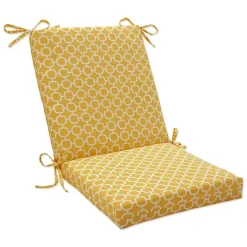 Hot Kirklands Home Pattern Square Outdoor Chair Cushion Yellow