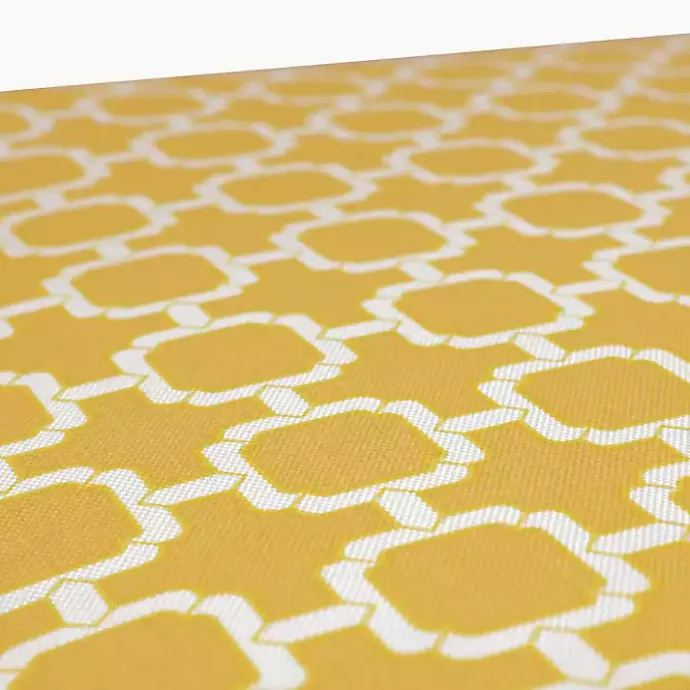 Hot Kirklands Home Pattern Square Outdoor Chair Cushion Yellow