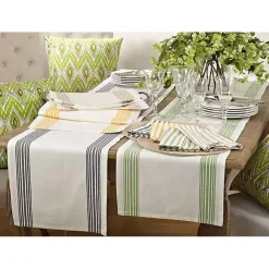 Discount Kirklands Home Yellow Striped Border Table Runner