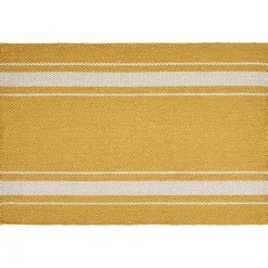 Discount Kirklands Home Striped Fringe Placemats, Set of 4 Yellow