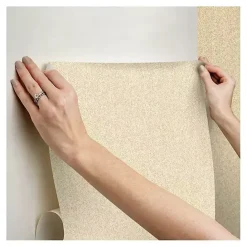 Sale Kirklands Home Textured Cross Woven Peel & Stick Wallpaper Yellow