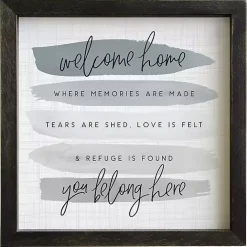 Discount Kirklands Home You Belong Here Wall Plaque Gray